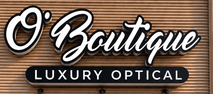 O'Boutique Luxury Optical sign